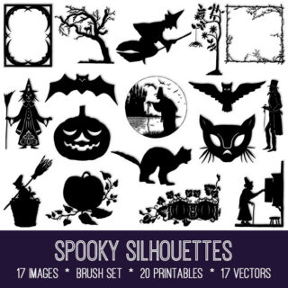 Spooky Silhouettes Graphics
