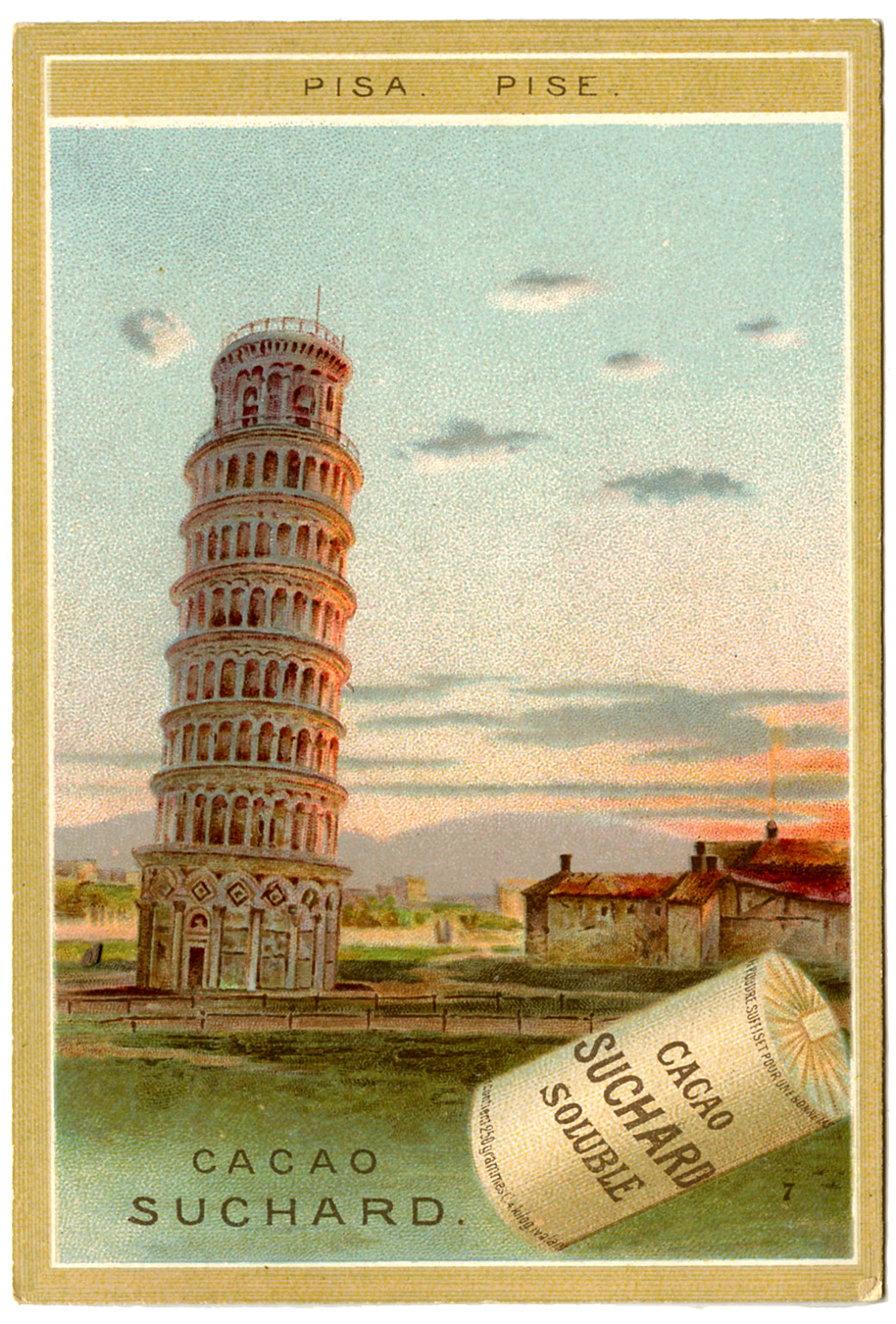 Old Image - Tower of Pisa - The Graphics Fairy