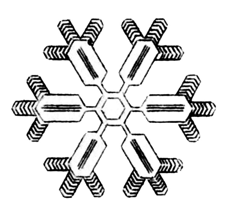 Vintage Winter Clip Art - More Lovely Snowflakes - The 