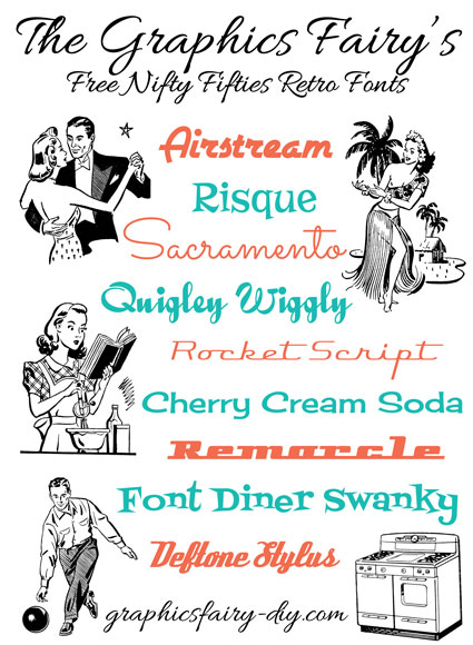 Fun and Free Fifties Fonts!