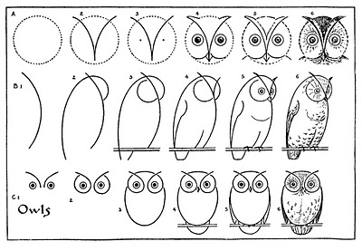 Printable Owl Drawing Practice Sheet