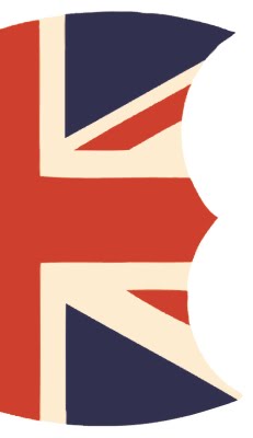 Top half of Union Jack Shield Printable