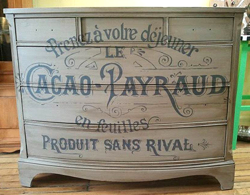 French Typography Dresser With Chalk Paint The Graphics Fairy
