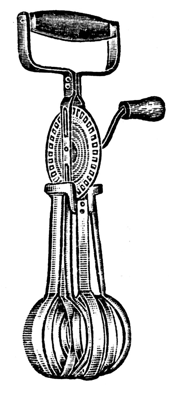 Vintage Clip Art Old Fashioned Egg Beaters Kitchenware The focus for Old Fashioned Egg Beater