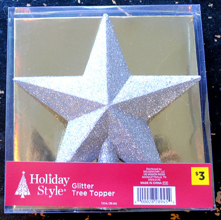 Dollar Store Christmas Tree Star