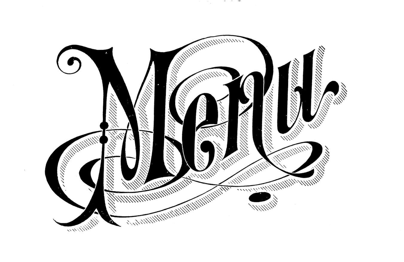 Vintage Typography - Menu Headings - Wedding - The ...