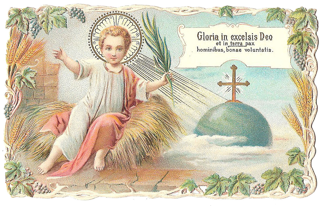 Vintage Christmas Image - Baby Jesus in Manger - The ...