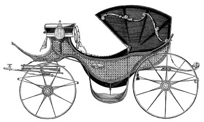 Antique Clip Art - Carriage fit for a Princess //  The Graphics Fairy