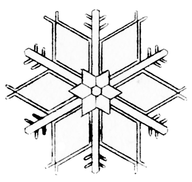 Vintage Winter Clip Art - More Lovely Snowflakes - The 