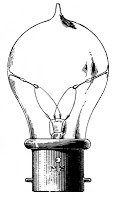 Vintage lightbulb cllipart