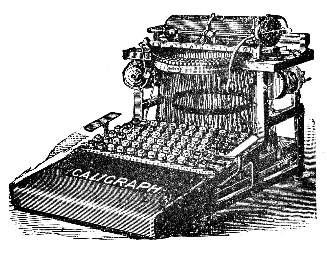 Download Free Vintage Clip Art - Typewriters - The Graphics Fairy