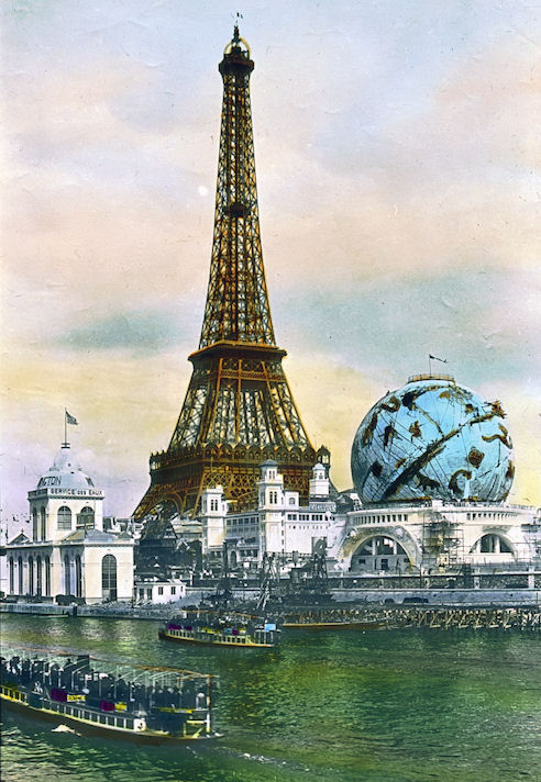 Old Postcard - Eiffel Tower - The Graphics Fairy