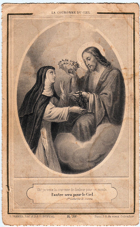 Antique French Holy Card - The Graphics Fairy