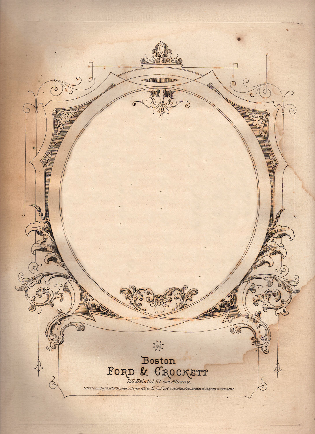 Amazing Antique Sheet Music Graphic - Ephemera - The