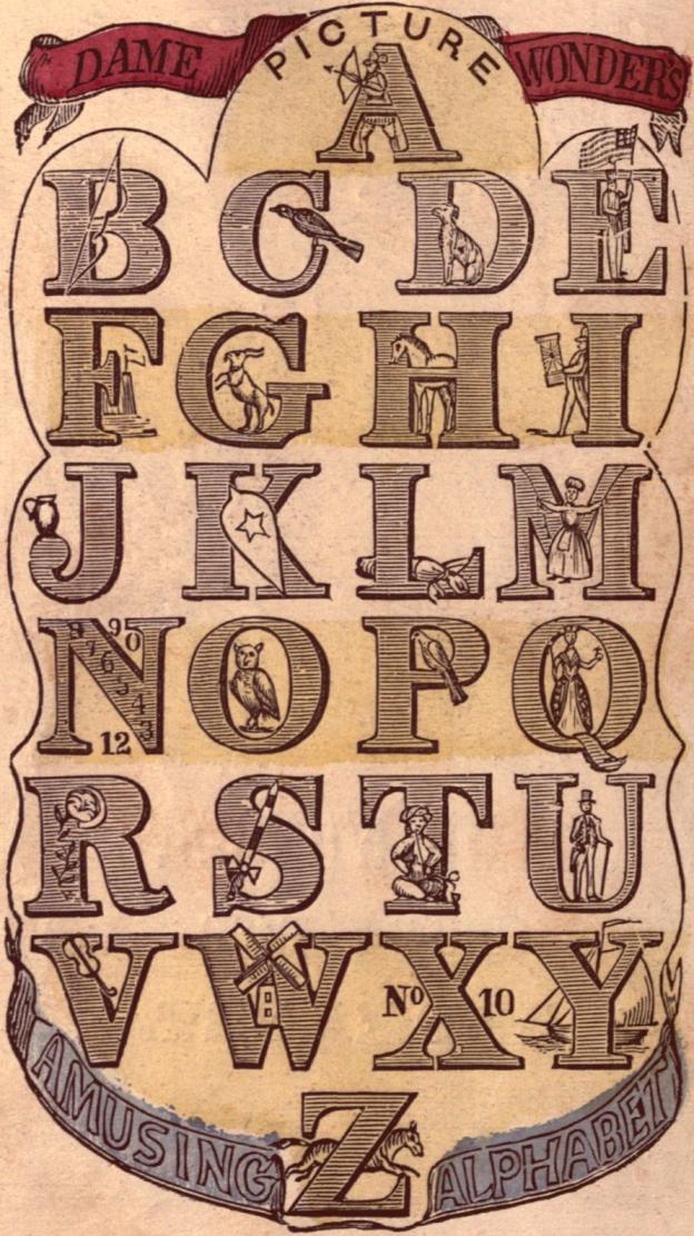 Free Victorian Graphic - Early Alphabet - Typography - The Graphics Fairy