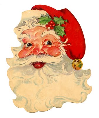 Retro Santa Clipart