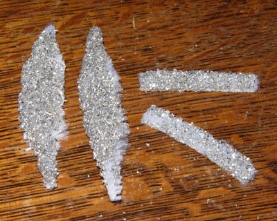 Chenille Stems with Glitter on them