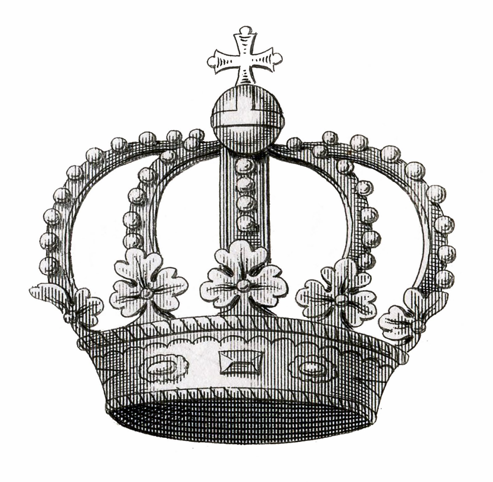 Vintage Crown Image Download - The Graphics Fairy