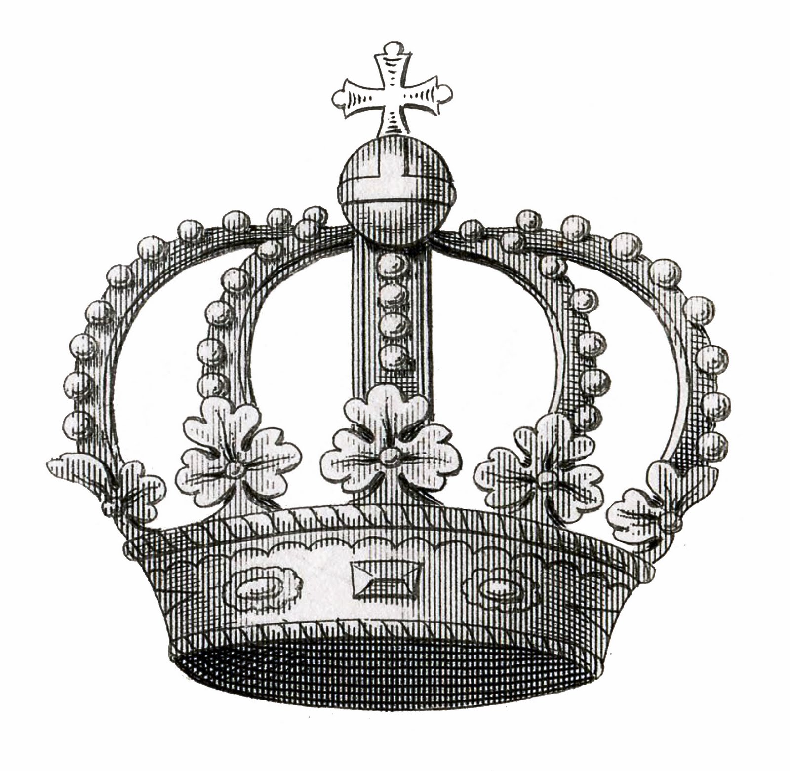 Download Vintage Crown Image Download - The Graphics Fairy