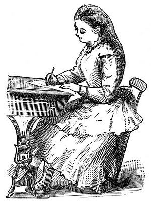 Victorian Clip Art - Vintage Back to School Graphics - The Graphics Fairy