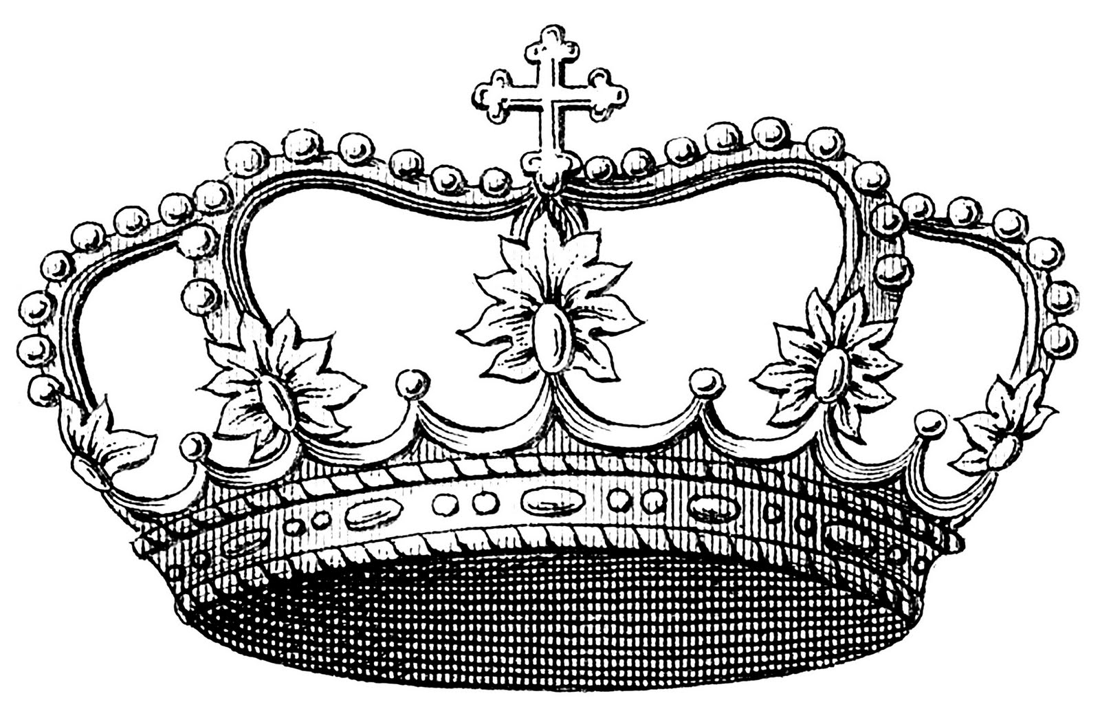 Vintage Clip Art Image - Delicate Princess Crown - The ...