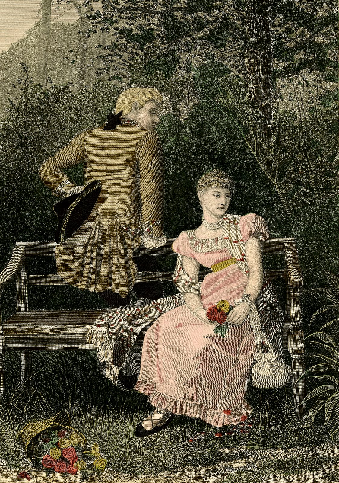 Thursday is Request Day - Romantic Couple, Fancy Teacup, Art Nouveau